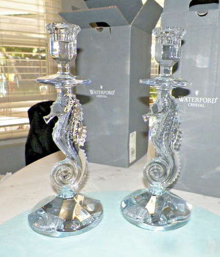 Waterford crystal pair - pair, sea