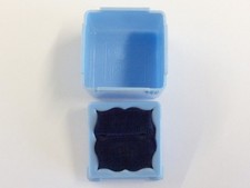 Antique Art Deco Blue Celluloid Ring Jewellery Jewelry Box H Samuel Circa 1930