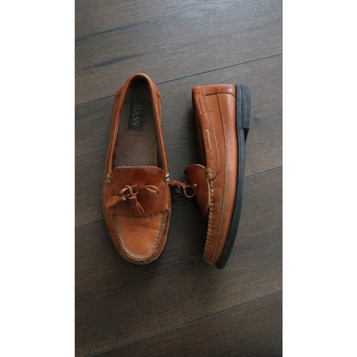 Bass men tan leather tassel - men's,