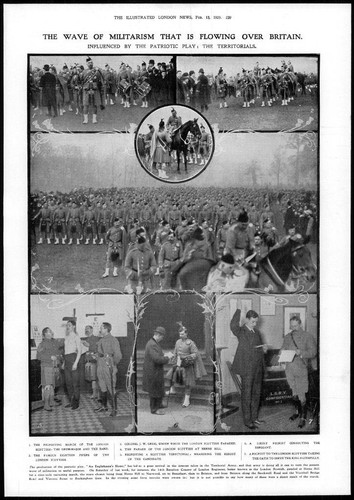 1909 antique print - 1909, london