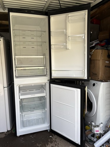 Hotpoint black fridge - , freezer