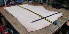 2x Natural Veg Tan Hide Firm