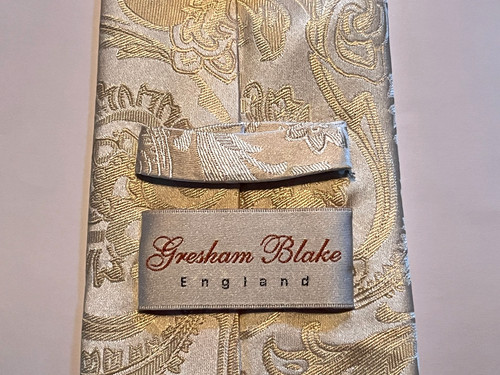 Gresham blake silk tie ivory - silk,