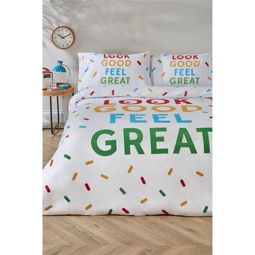 Funky kingsize duvet cover set - duvet,