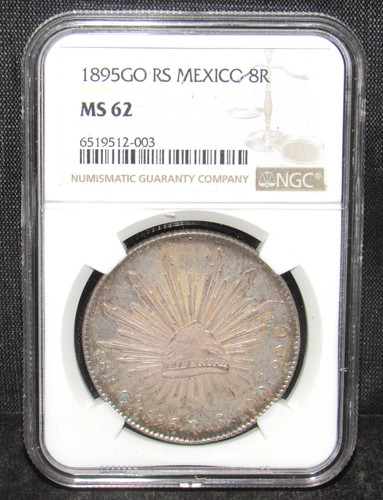 Mexico 1895 reales ngc - mexico,