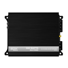SDX Audio 600 Watt 2-Channel to Mono Amplifier Car Stereo Bridgeable Amp 2 Ohm