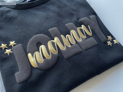 Htv puff heat transfer - 3d,
