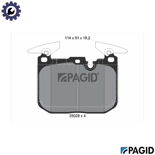 Brake pad set - pad,