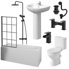 Complete Bathroom Suite Black