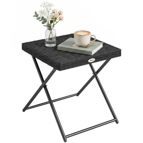 Outsunny folding square rattan - folding,