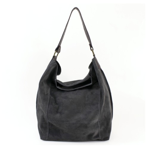 Real suede bucket shoulder bag - real,