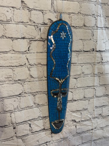 50cm mask light blue mosaic - light,