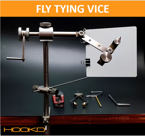 Stainless steel fly tying vice - fly,