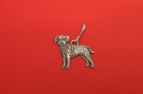 Border terrier pewter - border, zipper