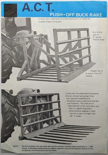 Vintage act push off - vintage, buckrake
