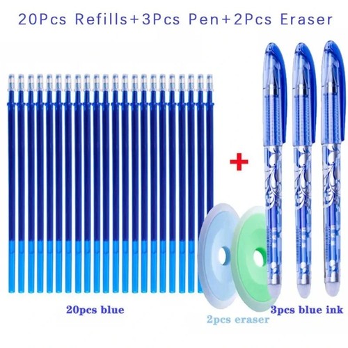 Black erasable pens - black,