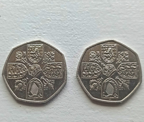 2017 50p royal shield - 50p,