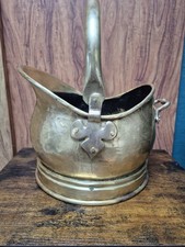 Vintage Brass Coal Scuttle