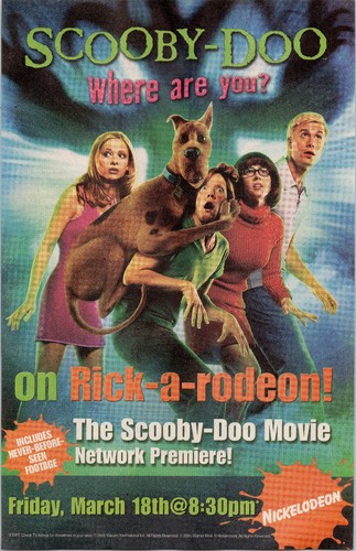 Scooby doo movie nickelodeon - movie,