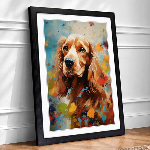 Cocker spaniel impressionism - cocker,