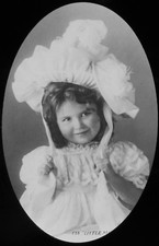 Glass Magic Lantern Slide GIRL