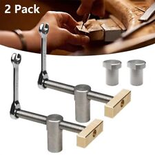 2x Bench Dog Clamp 20mm Dog Hole Clamp Woodworking Adjustable Workbench Stop