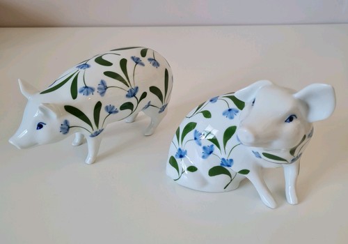 Pair ceramic pigs - of, &