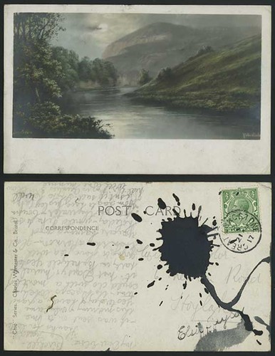 Miller dale river scene 1917 - river,