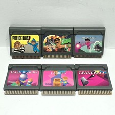 6x Watara Supervision games - Hero Kid Police Bust Dream World Crystball Carrier