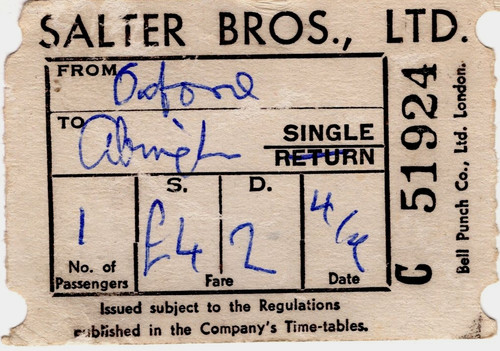 Steamer ferry ticket - ferry, upper