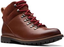 Clarks Mens Waterproof Alp Boots WESTCOMBE HI WP British Tan Leather UK 8.5