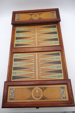 Vintage 1986 Franklin Mint King Arthur & Knights Excalibur Backgammon Set