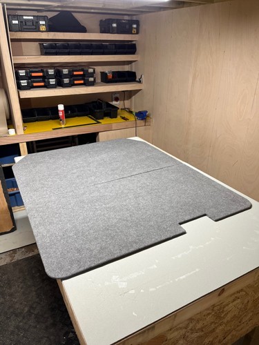 Carpeted ply roof lining - ply,