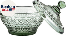 Vintage Embossed Glass Candy