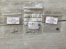 Mix sterling silver jewellery findings 3mm textured beads dangles heart tag