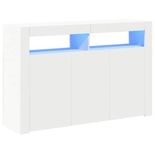 Sideboard with LED Lights Shelves Buffet Console Table Cabinet Cupboard 115 cm