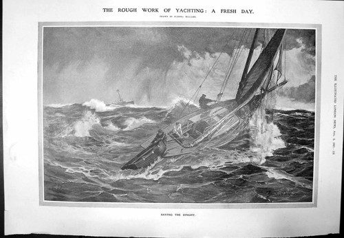 Antique old print rough - print,