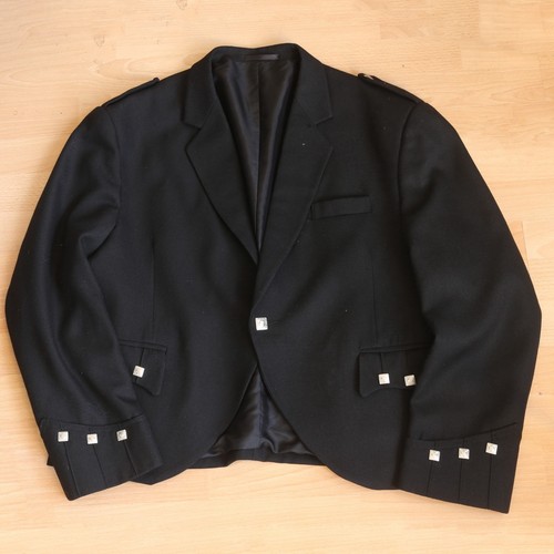 Black argyll kilt jacket - argyll,