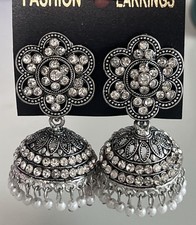 Indian Pakistani Jhumka Silver