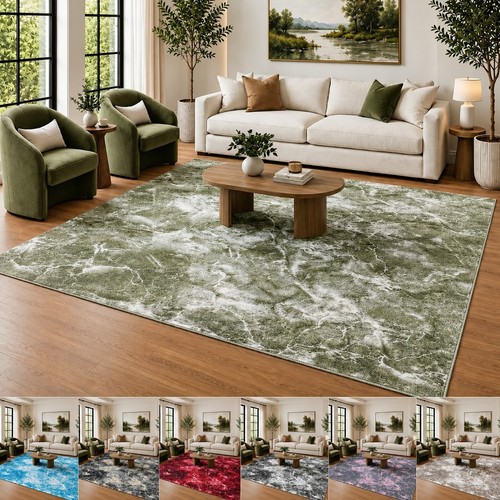 Marble effect rug - rug, non-slip