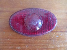 OVEL REAR LIGHT LENS OLD STOCK  50'S DUCATI GUZZI MONDIAL MV AGUSTA  APE VESPA 