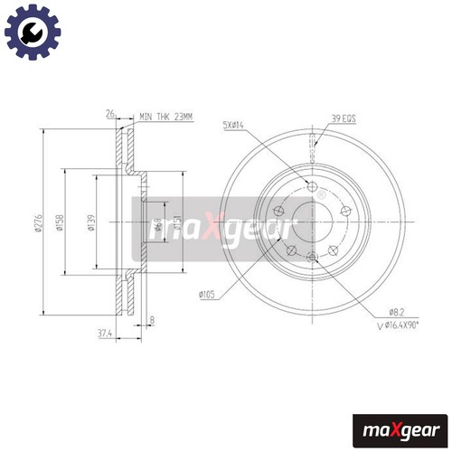 Brake disc 2334 for - disc,