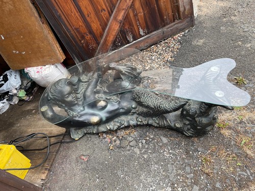 Mermaid coffee table bespoke - table,