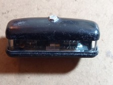 Lucas L467 Rear Number Plate light. Black.  Mini/ Land Rover etc.. Complete unit