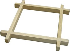 Wooden Batik Frame Silk And