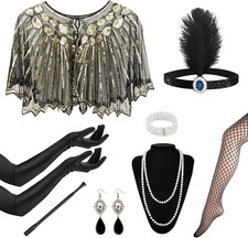 1920S Flapper Great Gatsby Accessories Set,Roaring 20'S Theme Set