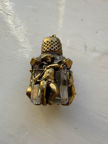 Vintage cherub scent bottle - scent,