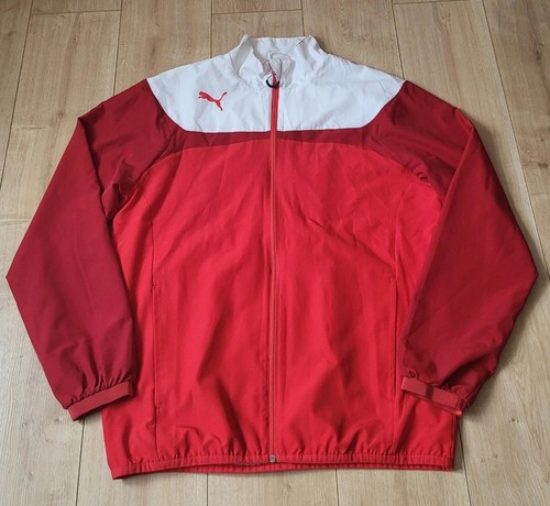 Puma red white zip - red, &