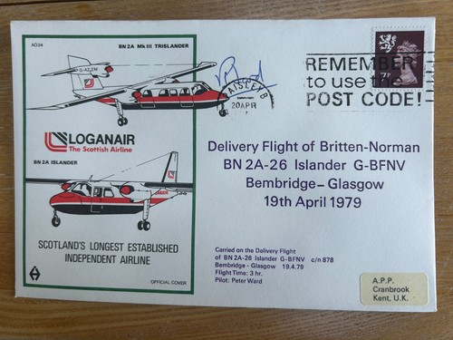Loganair delivery flight 1979 - delivery,