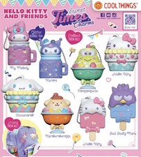 Hello Kitty Sweet Times Charms Full Set Of 8 Party Bag Filler